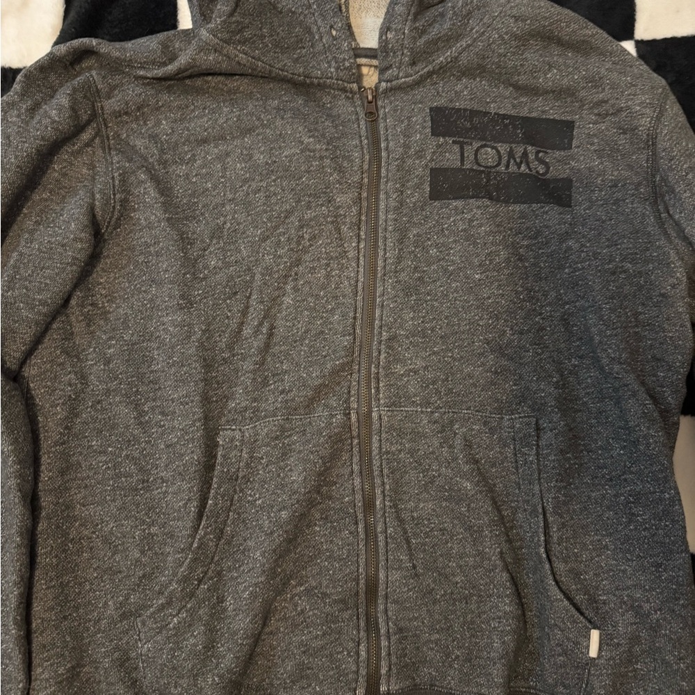 Toms Gray Zip-Up Jacket